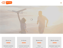 Tablet Screenshot of media.aeroplan.com